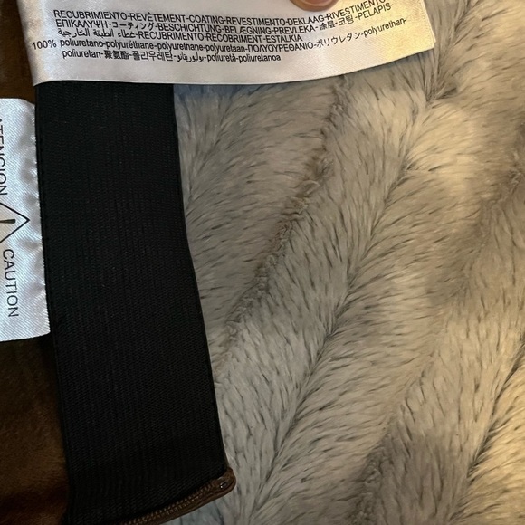 Zara High-Waisted Brown Faux Leather Leggings Size Medium - Picture 11 of 11